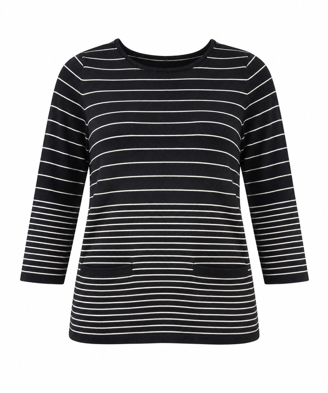 Ann Taylor Wool Cotton Blend Striped Sweater Size Small Blue Preppy Classic